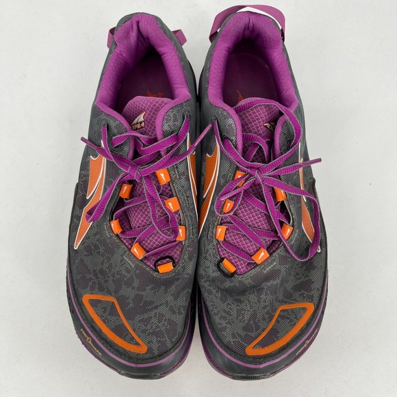 Altra‎ Timp 3 Trail Running Shoes Women's Size 10.5 W Wide Gray Orange Zero Drop - Picture 5 of 10